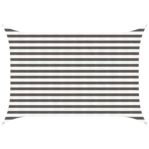 Telo Ombra Grigio chiaro e bianco 2 x 2,5 m HDPE - Foto 1
