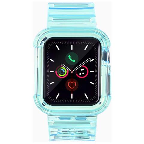 Cinturino Di Ricambio Per Orologio, Custodia Cinturino Per Watch 6 44mm / Watch 5 44mm / Watch 4 44mm / Watch Se 44mm, Colore Blu. - Foto 2
