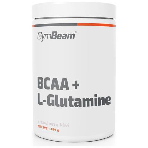 Aminoacidi BCAA + L-Glutammina con rapporto 2:1:1 480 g Fragola-Kiwi - Foto 1