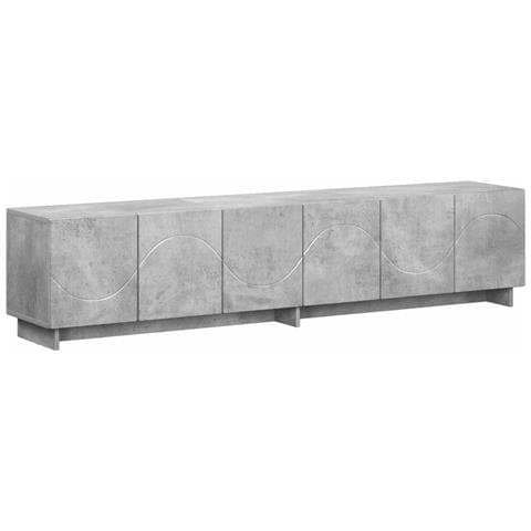 Supporto TV 179.5 x 34.5 x 40 cm Grigio Cemento - Foto 1