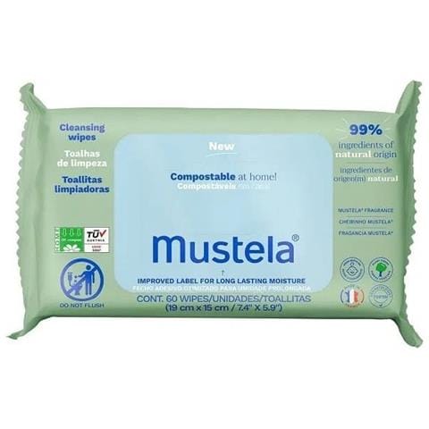 Mustela Salviette Compostabili Profumate 60 Pezzi - Foto 1