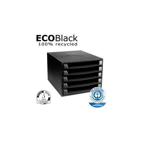 pz. 1 Cassettiera 5 cassettiTHE BOX - ECOBlack 221014D - Foto 1