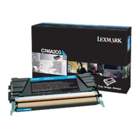 C746A3CG Toner Originale Ciano per C746dn Capacità 7000 Pagine - Foto 1