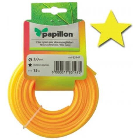 Filo nylon per decespugliatore 15 mt Ø : 2,4 mm Profilo: Stella Papillon - Foto 3
