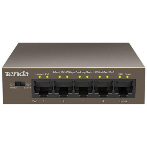 Switch Unmanaged 5 Porte Lan 10/100 (4 Porte Poe) - Foto 1