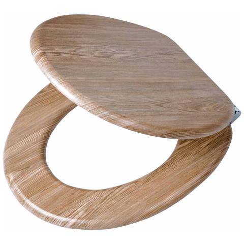 Sedile Wc A Chiusura Morbida Scaffold In Mdf Marrone 252022546 - Foto 1