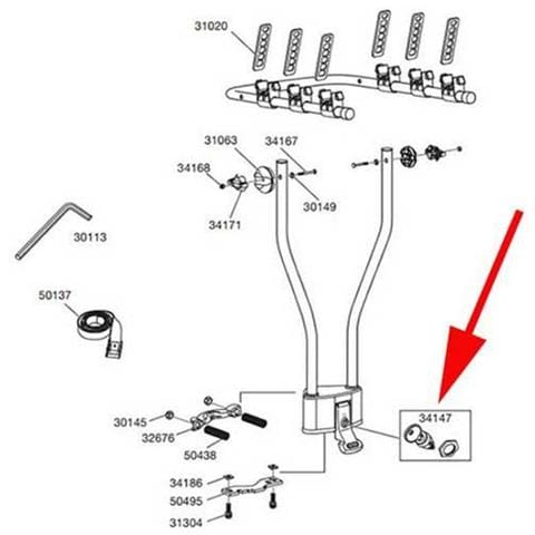Ricambi Lock 34147 Hangon 970/3 Trasporto One Size - Foto 1