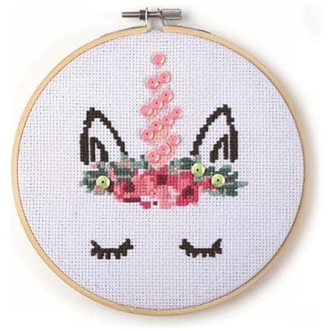 Kit Tamburo Per Ricamo In Legno Unicorno - Foto 1