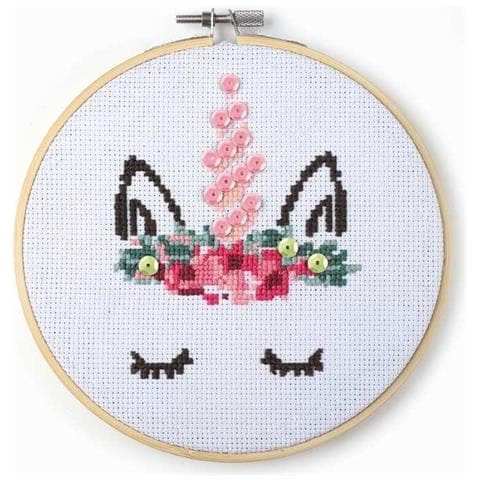 Kit Tamburo Per Ricamo In Legno Unicorno - Foto 5