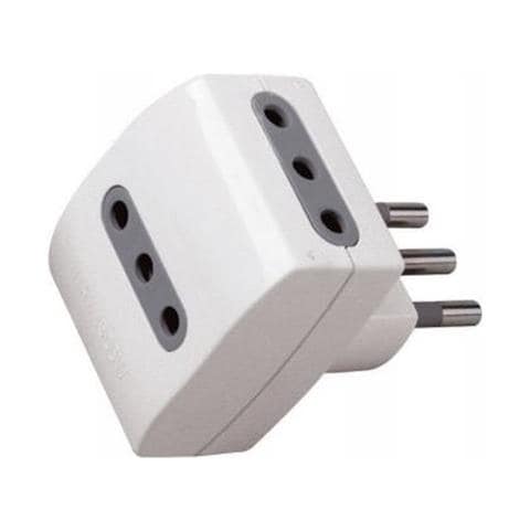 Adattatore Multiplo Triplo 3 Prese 2p+t 10a Standard Italiano - Sku 8721 - Foto 3
