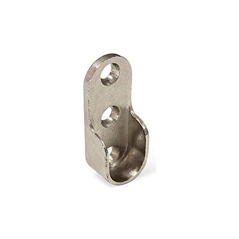 7065107 Reggitubo Laterale Per Asta Di Armario Ovale, Zama, Nichelato, Set Di 10 - Foto 3