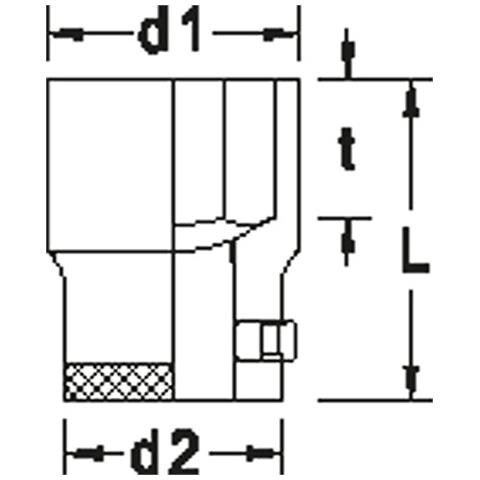 Chiave A Bussola 3/4"", Esagonale 38 Mm - 32 38 - Foto 2
