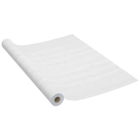 Pellicola Autoadesiva Per Mobili Legno Bianco 500x90 Cm In Pvc - Foto 1