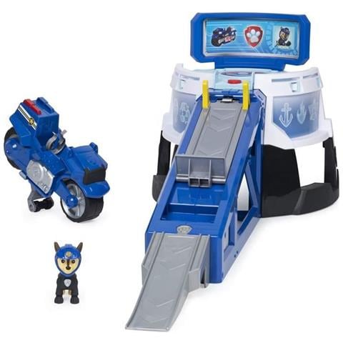 Pat Patrol - Playset Motorcycle Launcher Pups Paw Patrol With Interactive Launcher + Chase Figure - 6060233 - Giocattolo Per Bambini 3 Anni E + - Foto 1