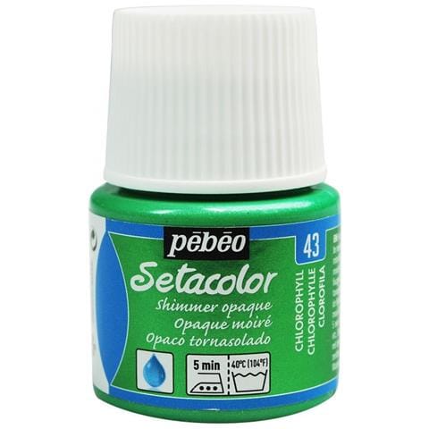 Pittura Tessile Setacolor Effetto Metallico Opaco - Clorofilla - 45 Ml - Foto 1