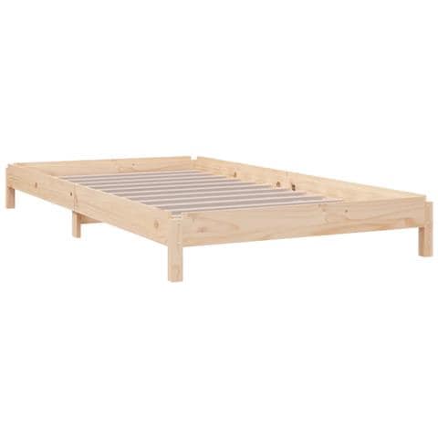 Letto Impilabile 100x200cm In Legno Massello Di Pino - Foto 10