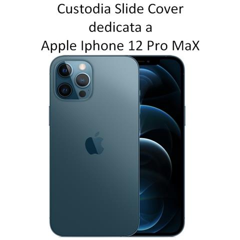 Custodia Tpu Silicone Slide Cover Case Per Apple Iphone 12 Pro Max Lilla - Foto 2