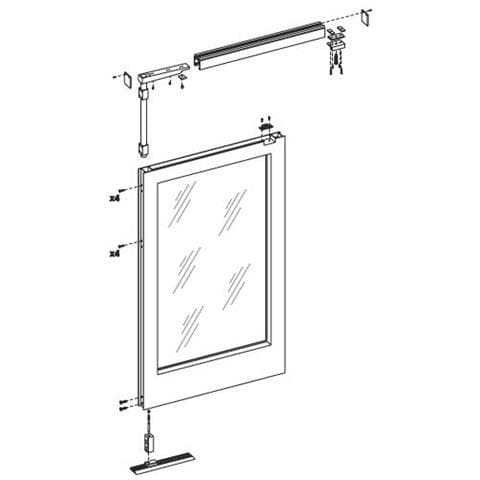 Kit Antipanico A Sfondamento 1 Anta Mobile Per Porta Automatica Apn 1 105523 - Foto 1