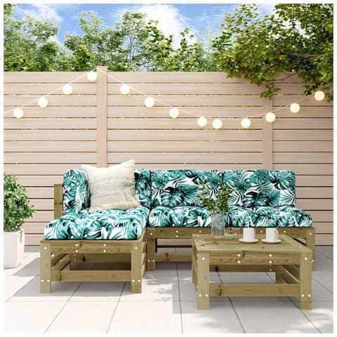 Set Salotto da Giardino 5 pz in Legno Impregnato di Pino - Foto 1