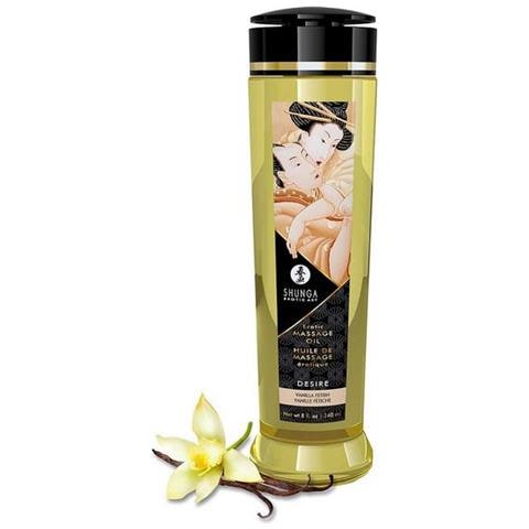 Olio Per Massaggio Erotico Desire Vaniglia (240 Ml) - Foto 1