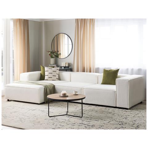 4 Posti Ardal Bouclé Bianco Sporco Lato Destro - Foto 1