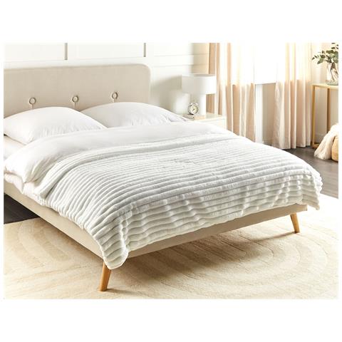 Copriletto Bianco 150 X 200 Cm Rakya - Foto 1