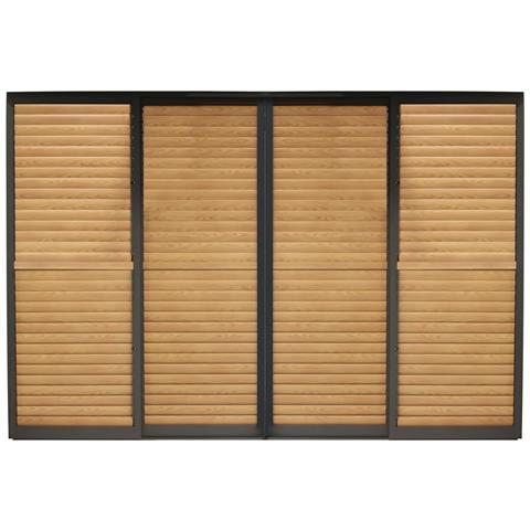 Lamm - Laterale Scorrevole Con Lamelle Per Pergola Bioclimatica Da 4 M - Foto 1