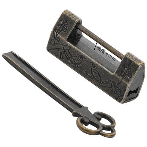 Lucchetto Antico: Lucchetto Vintage In Lega Di Zinco  M - Foto 1