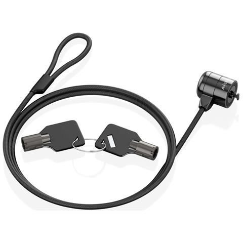 ASLK-D40K04-BK cavo di sicurezza Nero 1,5 m - Foto 1