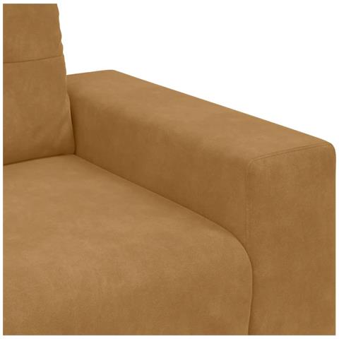 Divano Sedia Marrone 60 cm Velluto - Foto 9