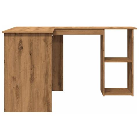 Scrivania Angolo Artigianale 120x140x75 Cm Legno Multistrato - Foto 2