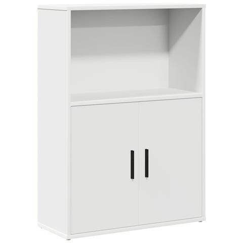 Libreria Bianca 60x24x85 Cm In Legno Multistrato - Foto 2