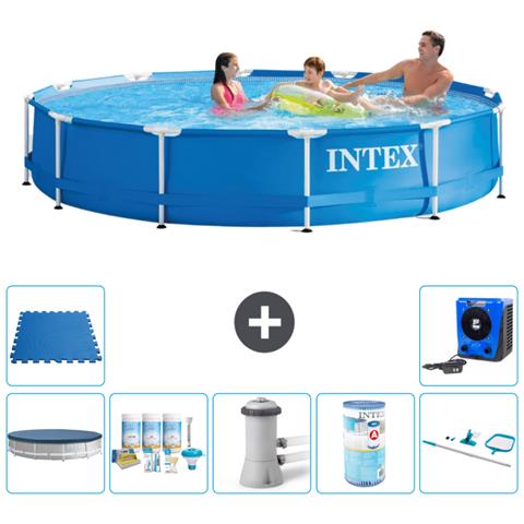 Piscina Fuori Terra - In Giro - 366x76 Cm - Blu - Include Accessori Coordinati A1622 - Foto 1