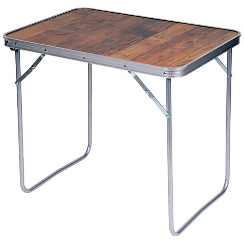 Tavolo Da Campeggio Picnic Effetto Legno Tavolino Pieghevole Esterni 70x50x60cm - Foto 1