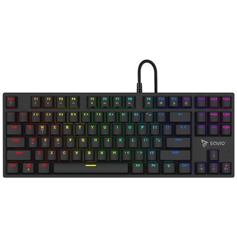 SAVGK-TEMPEST X2 BLUE tastiera Gaming USB QWERTY Nero - Foto 1