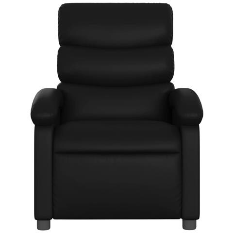 Poltrona Massaggiante Reclinabile Elettrica Nera in Similpelle - Foto 9