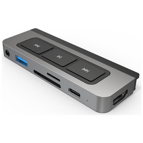 HD449 hub di interfaccia USB tipo-C 5000 Mbit /s Argento - Foto 1