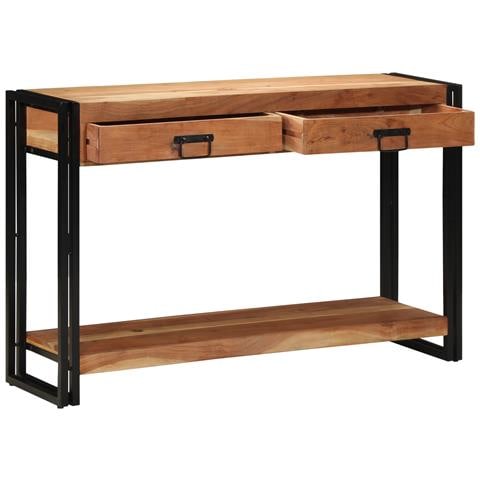 Tavolo Consolle  120x33x75 cm Legno Massello di Acacia - Foto 1