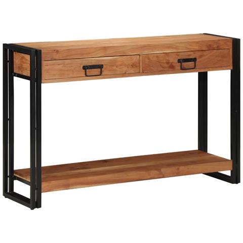 Tavolo Consolle  120x33x75 cm Legno Massello di Acacia - Foto 2