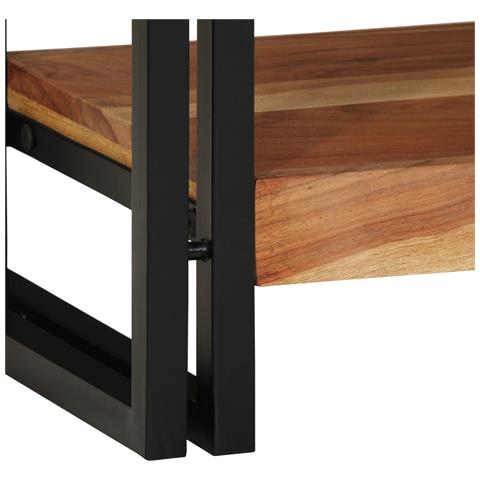 Tavolo Consolle  120x33x75 cm Legno Massello di Acacia - Foto 9