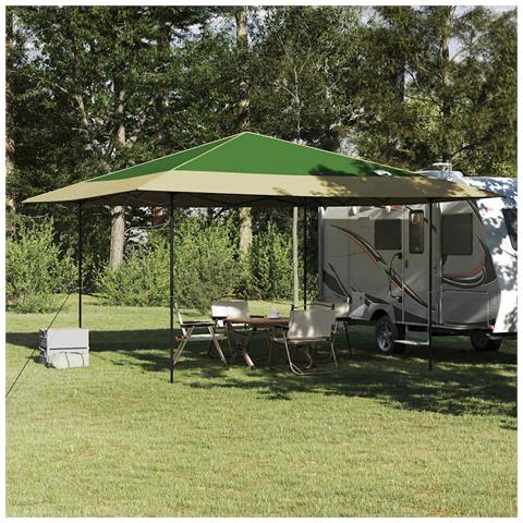 Tenda Aggiuntiva Pop-Up Verde 400 x 400 cm Tessuto - Foto 2