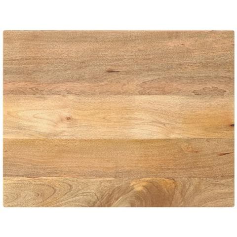 Piano per Tavolo 90x60x3,8 cm Rettangolare Legno Massello Mango - Foto 1