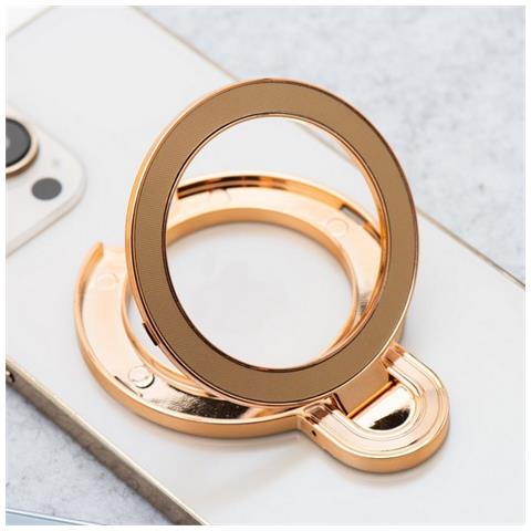 Supporto Da Dito Ring Holder Stand Magsafe Anello Adesivo Gold Per Smartphone - Foto 2