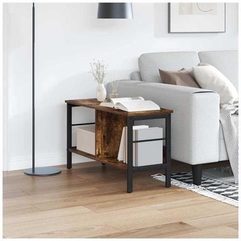 Libreria Rovere fumé 82 x 32 x 47 cm Legno multistrato - Foto 2