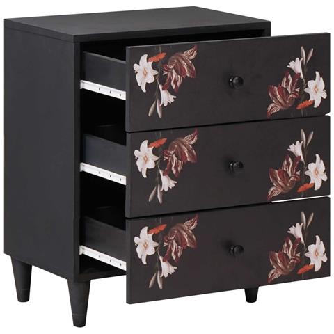 Comodino Multicolore 50 x 33 x 60 cm Legno di mango massello - Foto 2
