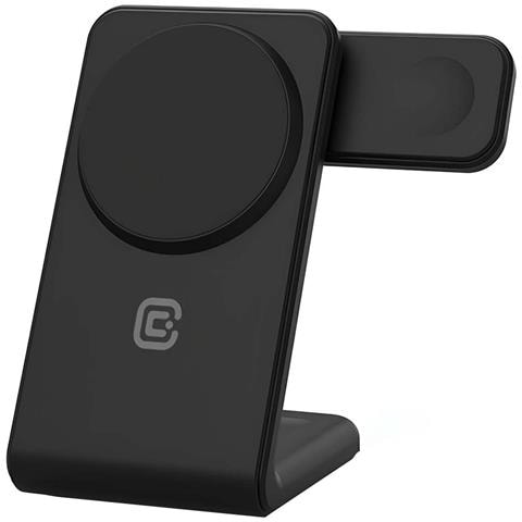 Caricatore Wireless 3-in-1 Per Iphone / Apple Watch / Airpods Modello Magspot, Nero - Foto 1