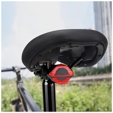 Supporto Per Airtag Per Sella Bici Con Riflettore E Vite, Custodia Protettiva Nascosta Antifurto, Compatibile Con Airtag Red - Foto 2