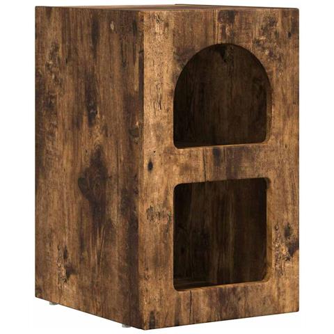 Comodino Rovere fumé 29,5 x 33,5 x 50 cm Legno multistrato - Foto 1