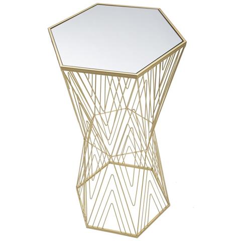 Tavolino Vkh600-oro-metallo-40x35x80 Cm - Foto 2