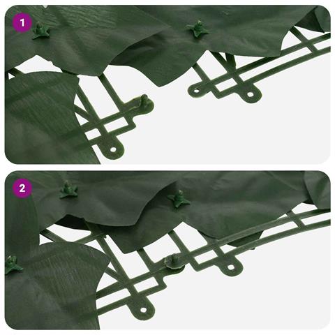 Schermo per balcone con foglie Verde Scuro 600 x 75 cm - Foto 6